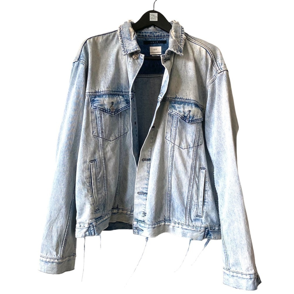 KSUBI blue jean jacket size L